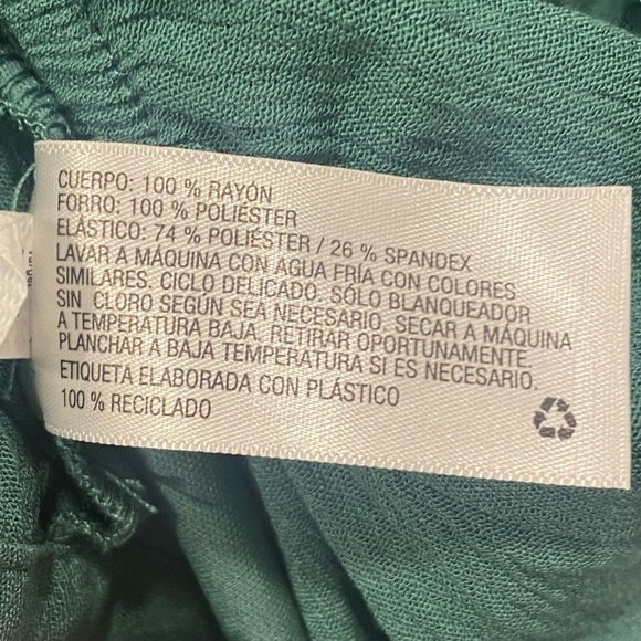 WILD FABLE Women's Crop Off-The-Shoulder Balloon Sleeve Green Top XS NEW NWT - Picture 5 of 7